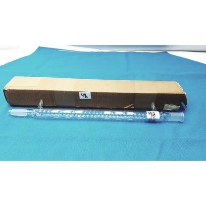 Kontes Graham Coil Condenser 24/40 Joints 300 mm Jacket 475 mm OAL Lab Glass USA Laboratory Glass Condenser, second-hand product photo 5