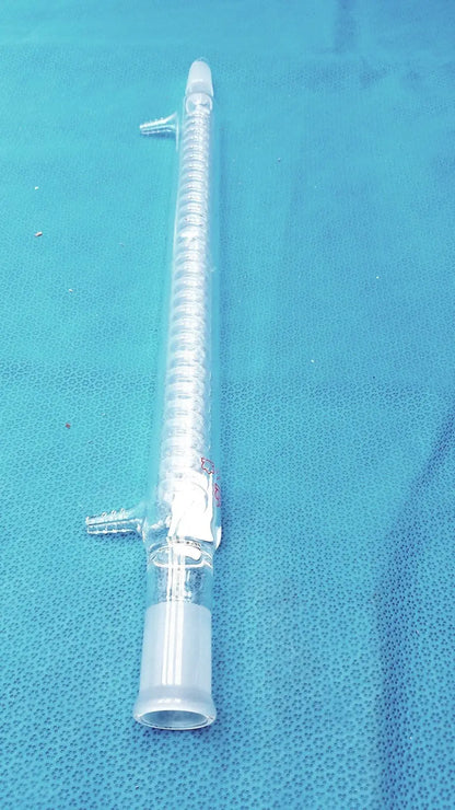 Kontes Graham Coil Condenser 24/40 Joints 300 mm Jacket 475 mm OAL Lab Glass USA Laboratory Glass Condenser, second-hand product photo 18