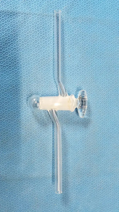 KONTES High Vacuum Glass Single Oblique Stopcock – Laboratory Glassware Valve Laboratory Glass Stopcock, second-hand product photo 1