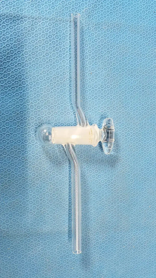 KONTES High Vacuum Glass Single Oblique Stopcock – Laboratory Glassware Valve Laboratory Glass Stopcock, second-hand product photo 1