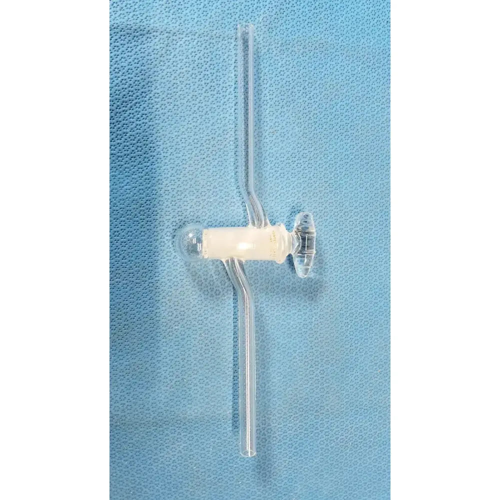 KONTES High Vacuum Glass Single Oblique Stopcock – Laboratory Glassware Valve Laboratory Glass Stopcock, second-hand product photo 1