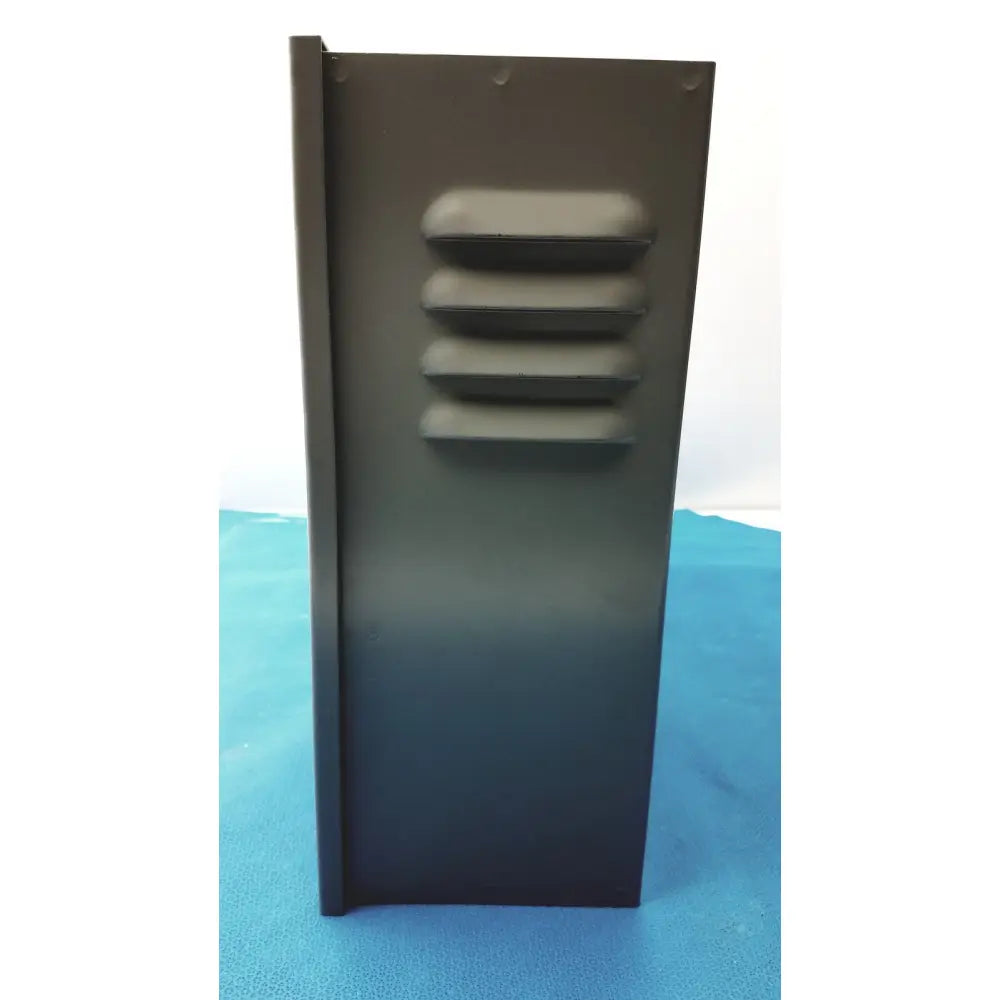 Black metal ventilation box with horizontal slats for kryptonite cmt22a access control system model cmt22a