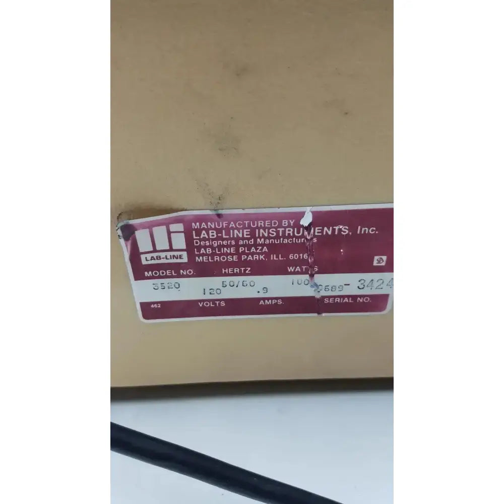 Lab-Line Orbit Mixer Shaker Model 3520 Laboratory Shaker, as-is (for parts) product photo 8