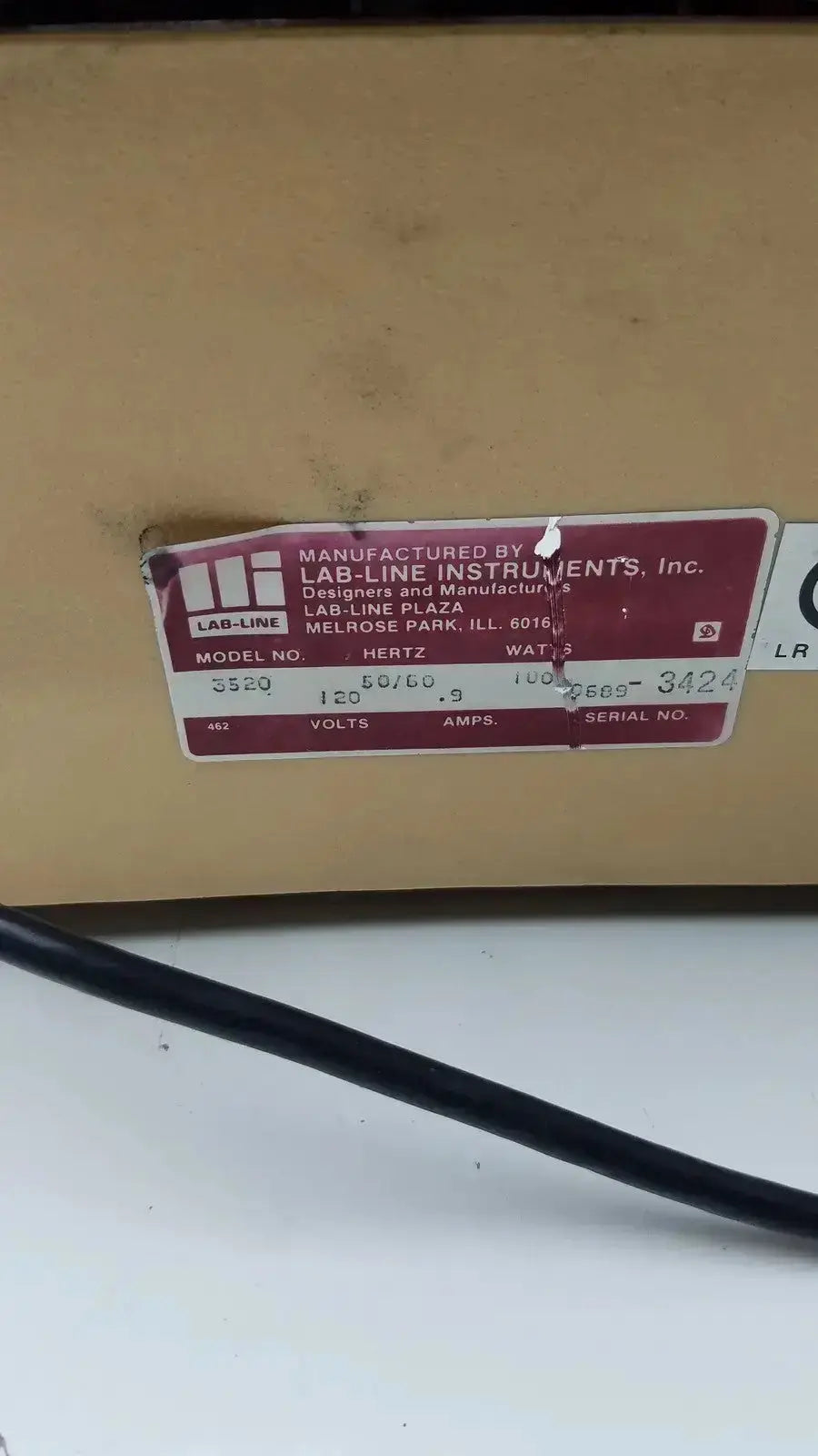 Lab-Line Orbit Mixer Shaker Model 3520 Laboratory Shaker, as-is (for parts) product photo 7