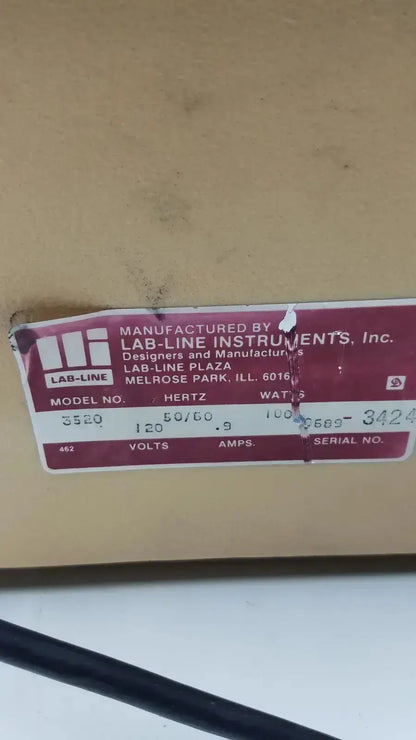 Lab-Line Orbit Mixer Shaker Model 3520 Laboratory Shaker, as-is (for parts) product photo 8