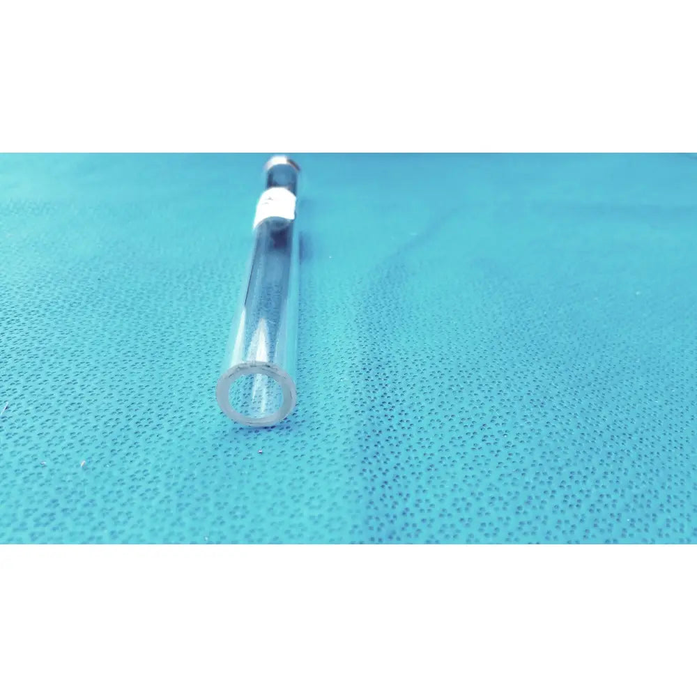 Clear glass laboratory digestion tube with white cap made of borosilicate glass high-temperature resistant