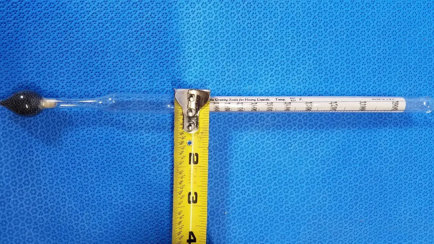 Generic Laboratory Glass Hydrometer Specific Gravity Scale 6-20 Accurate Measurement Laboratory Hydrometer, second-hand product photo 3
