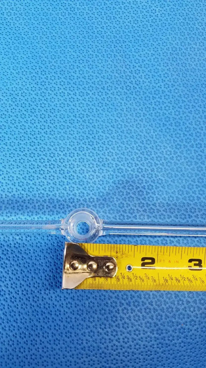 KONTES Laboratory Pyrex Corning PS2 Borosilicate Glass Straight Bore Stopcock, Size 2 Laboratory Glassware, second-hand product photo 3