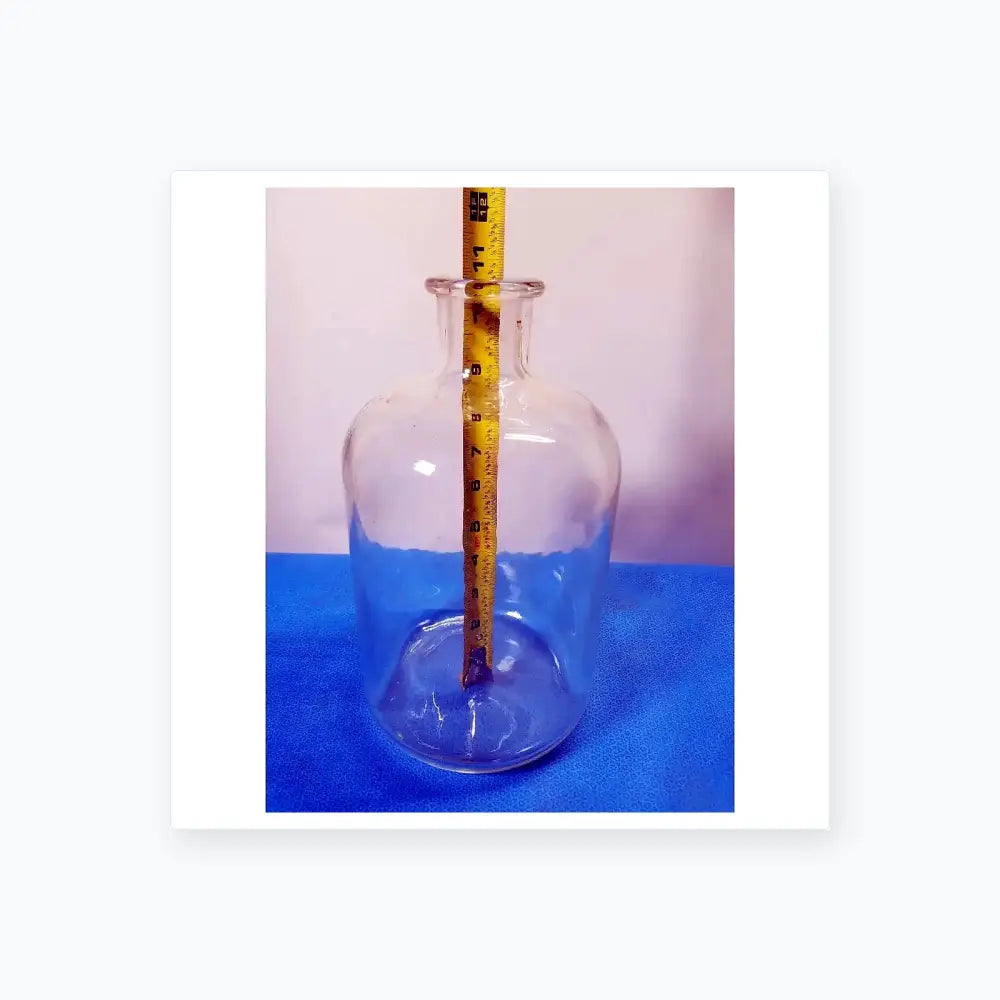 Unbranded Large Clear Glass Apothecary Bottle – Vintage Medical / Chemical Glassware Apothecary Bottle, second-hand product photo 5
