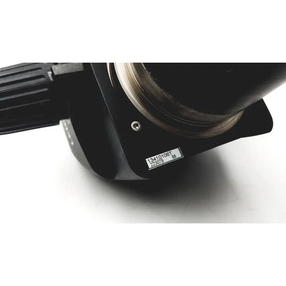 Black industrial pump with ribbed handle and metallic threaded connection for leica gz6t stereo zoom microscope