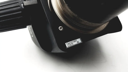 Black industrial pump with ribbed handle and metallic threaded connection for leica gz6t stereo zoom microscope