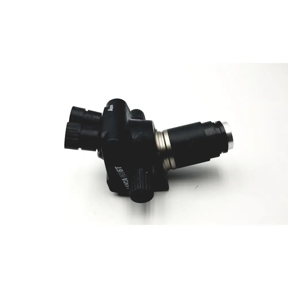 Black and silver matte binoculars with adjustable focus knobs and ergonomic design for leica gz6t stereo zoom microscope
