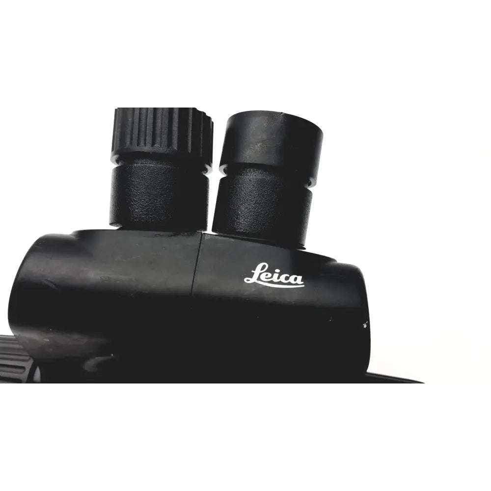 Black Leica GZ6T stereo zoom binoculars with textured rubber eyecups and sleek matte finish for precise microscopy