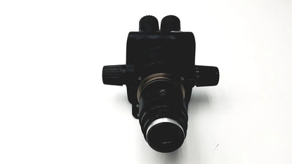 Black leica gz6t stereo zoom binoculars with textured grip and metallic accents on lens housing for precision viewing