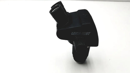 Black plastic lens mount with matte finish and integrated bracket for leica gz6t stereo zoom microscope part