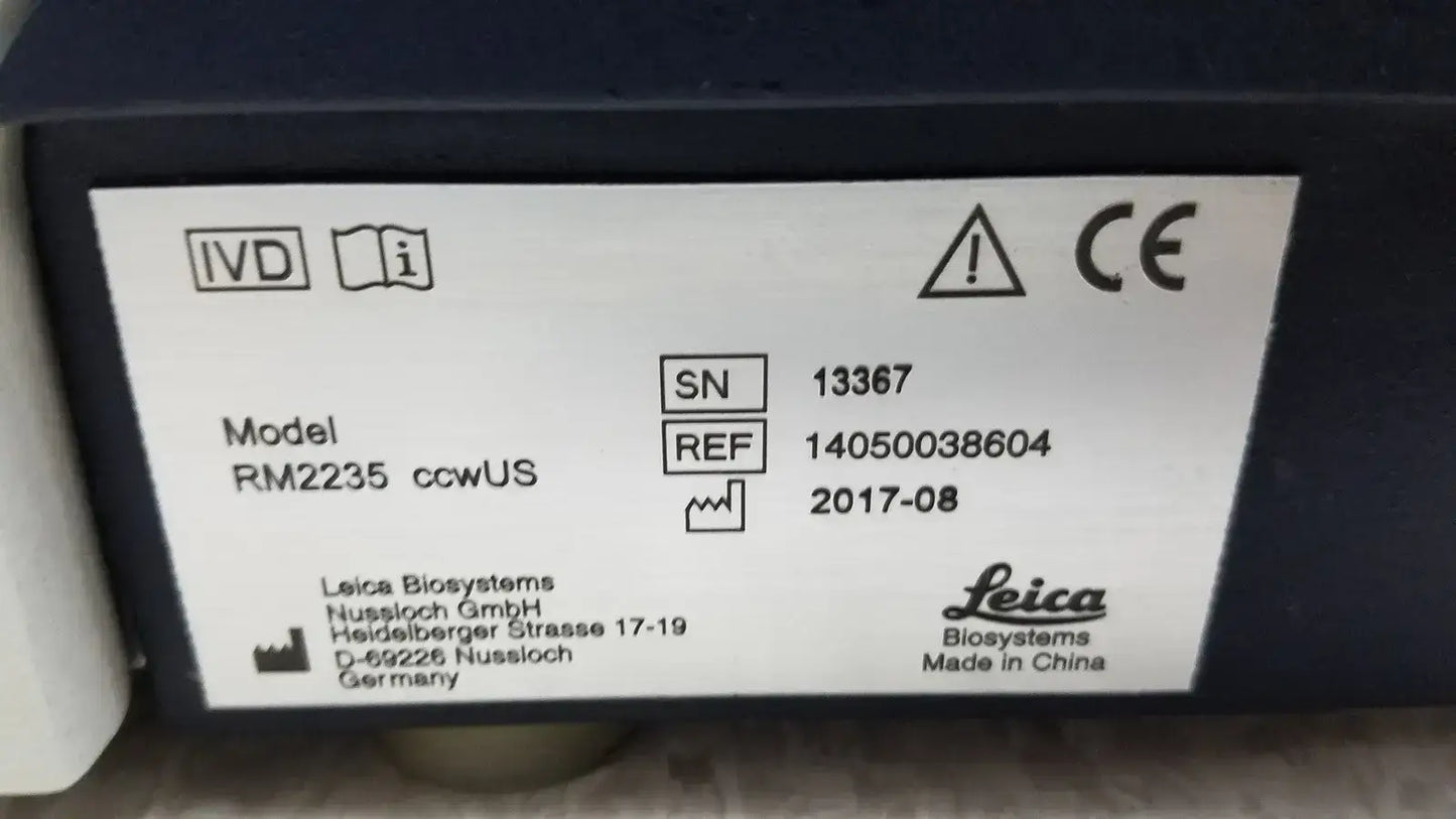 LEICA RM2235 Manual Rotary Microtome Histology Pathology Lab Tissue Sectioner Manual Rotary Microtome, second-hand product photo 21