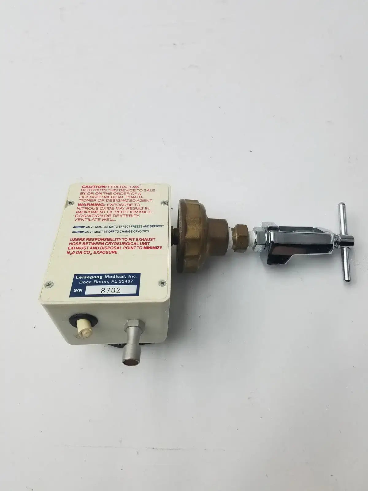 Leisegang Medical 8702 Gas Pressure Regulator with Gauge & On/Off Valve Medical Gas Pressure Regulator, second-hand product photo 5