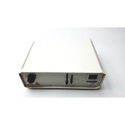 Off-white lej leistungselektronik jena fluoarc 001.26d lamp power supply showing back with ports and ventilation slots