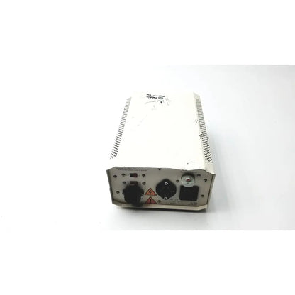 White rectangular lej mbq power supply ballast with ventilation slots and multiple input output ports visible