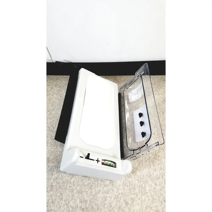 White plastic baby scale with transparent side panel and digital display for model h-2 pressure chambers use