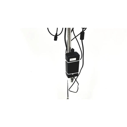 Black rectangular aquarium heater with silver trim and attached cables for lidco hm-81-01 rapid hemodynamic monitor power supply