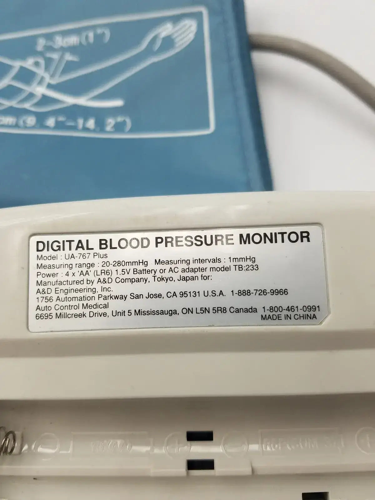 Vendor Unknown - MANUAL REVIEW Life Source Digital Blood Pressure Monitor Model UA-767 Plus Digital Blood Pressure Monitor, second-hand product photo 4