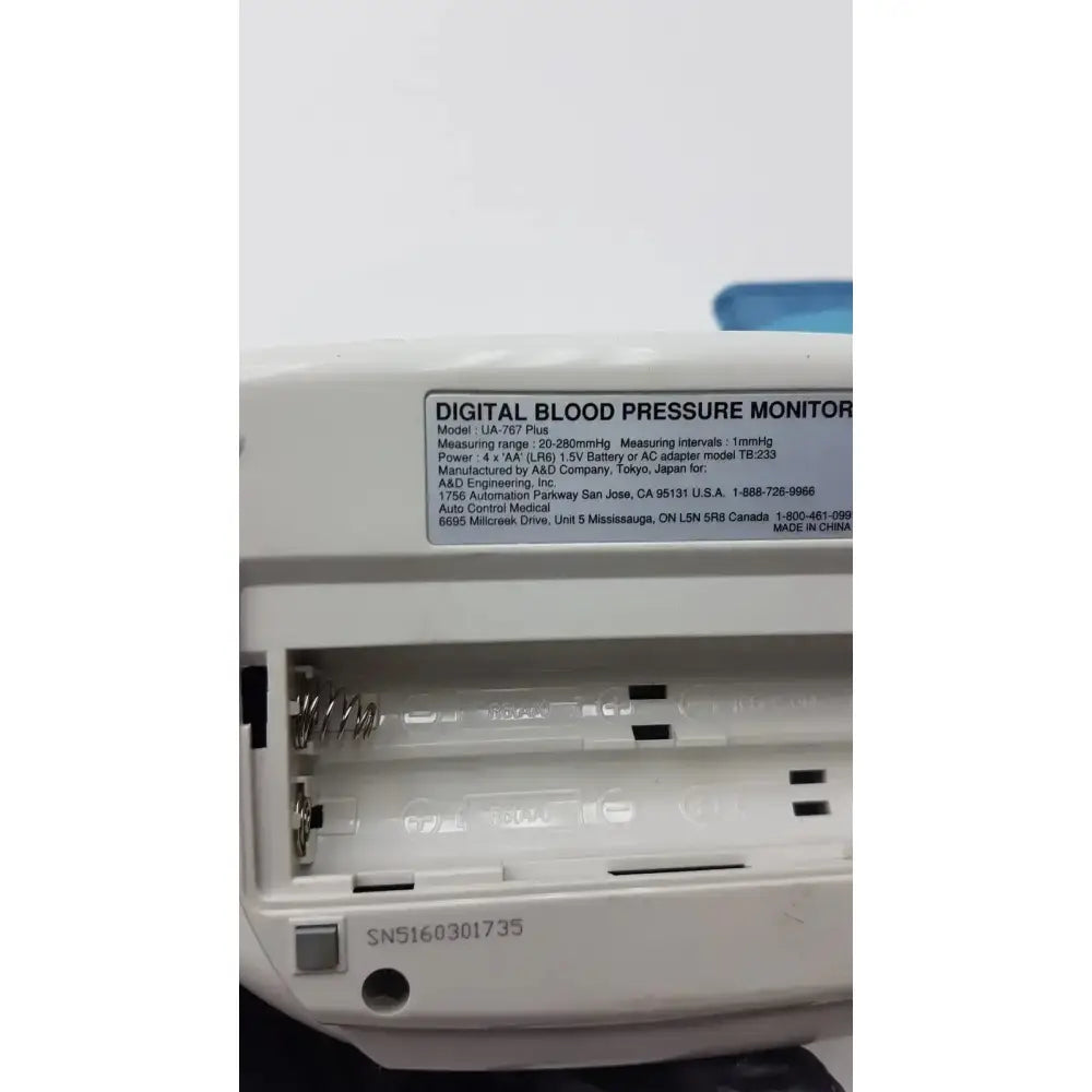 Life Source Model UA-767 Plus Digital Blood Pressure Monitor Digital Blood Pressure Monitor, as-is (for parts) product photo 16