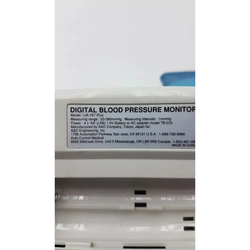 Life Source Model UA-767 Plus Digital Blood Pressure Monitor Digital Blood Pressure Monitor, as-is (for parts) product photo 12
