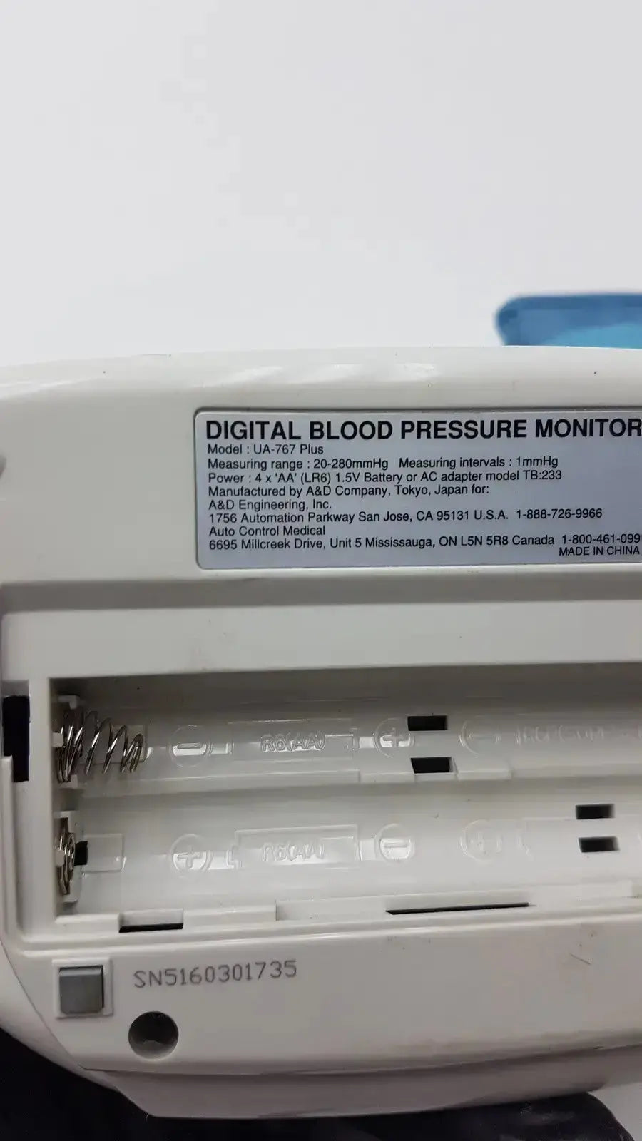 Life Source Model UA-767 Plus Digital Blood Pressure Monitor Digital Blood Pressure Monitor, as-is (for parts) product photo 16
