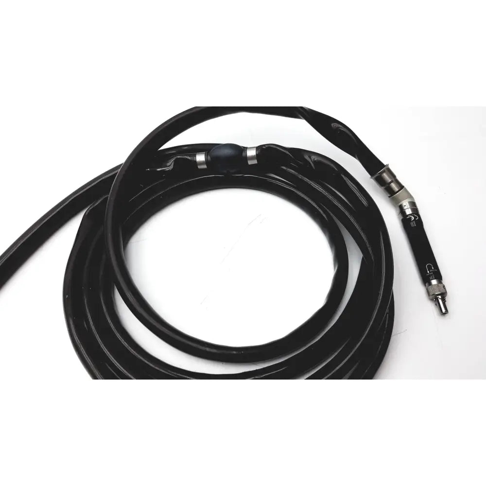 LifeDop dooppler black coiled hose with metallic connectors and black rubber bulb for reuse medical purposes