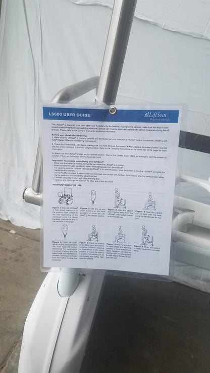 White paper user manual for lifseat ls800 bariatric power toilet lift supporting safe and efficient use