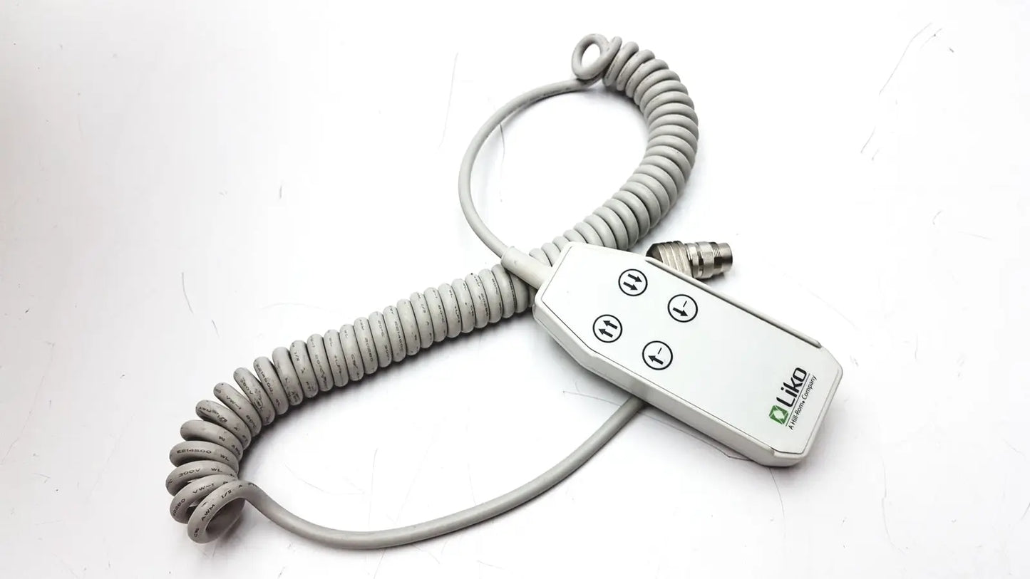 Liko Hill-Rom 21090059 Roll Overhead Hoist 4 Button Handset Controller Patient Lift Handset Controller, second-hand product photo 1