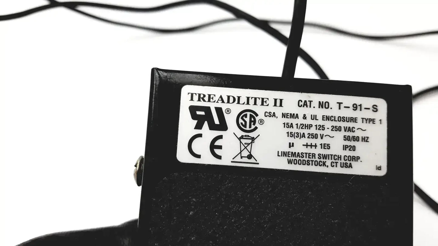 Linemaster Treadlite II Cat No T-91-S Foot Switch, second-hand product photo 4