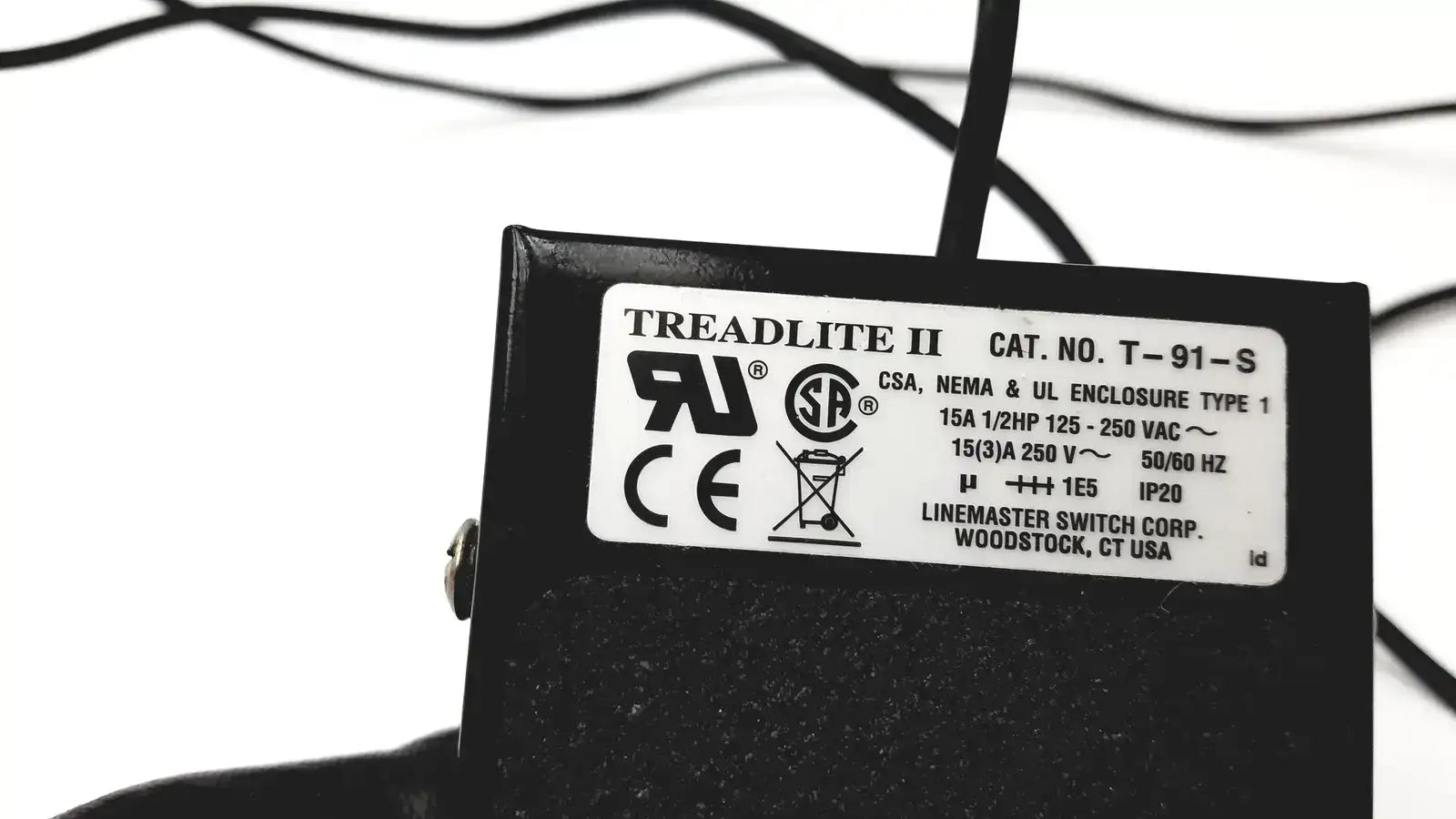 Linemaster Treadlite II Cat No T-91-S Foot Switch, second-hand product photo 4