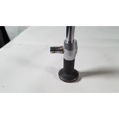 Chrome-plated metal degree laparoscope a1261 gas burner with black rubber base and brass fittings for reuse medical use