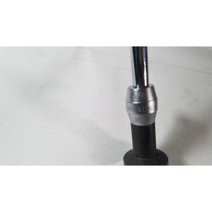 Silver and black universal socket wrench with 30-degree angled tip for use with linvatec degree laparoscope a1261