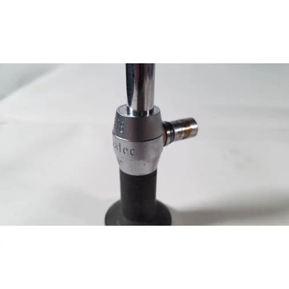 Silver-colored metal bunsen burner with black base and alec branding for reuse medical degree laparoscope a1261 product