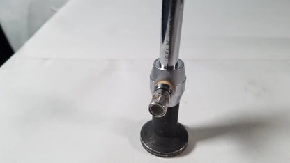 Chrome-plated metal gas burner with black base and threaded nozzle for linvatec 757830 degree laparoscope a1261