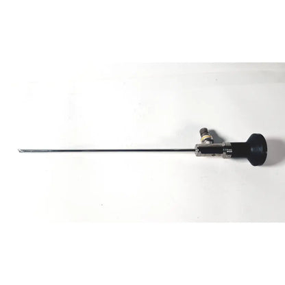Black-handled linvatec ql4700 quicklatch 4mm arthroscope arthroscopy with slender metallic shaft and camera tip