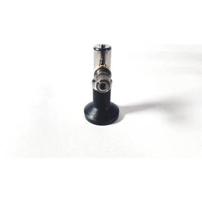 Black and silver linvatec ql4700 quicklatch 4mm arthroscope arthroscopy with cylindrical body and metallic joints