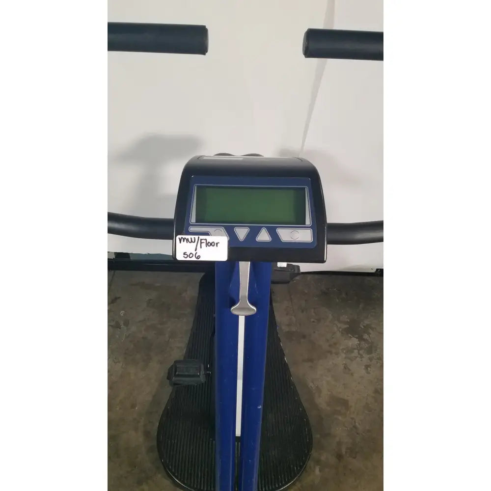 Blue lode corival 912900 ergometer stress test cycle with black handles and digital display for test ecg ekg diagnostics