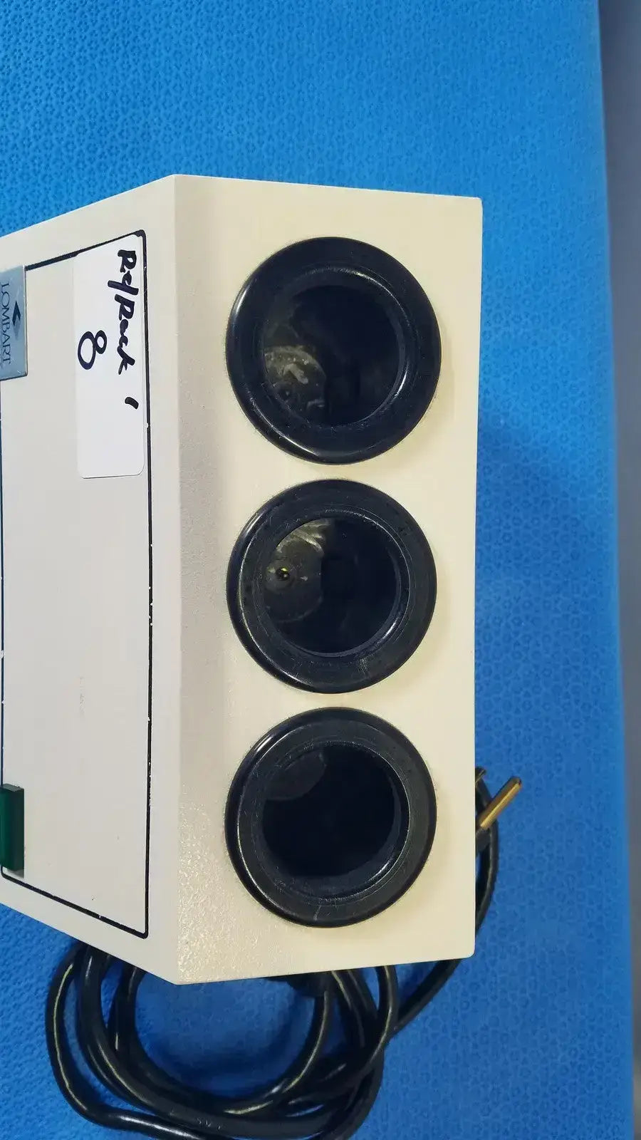 Lombart Instrument Three-Well Desk Charger Instrument Charger, as-is (for parts) product photo 2