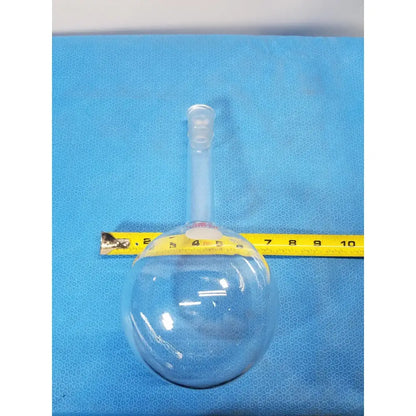 Ace Glass Long Neck Round Bottom Flask – Borosilicate Glass Laboratory Vessel (Vintage) Laboratory Glassware, second-hand product photo 2