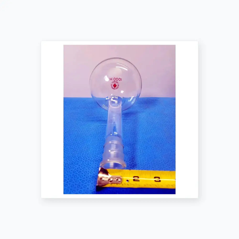 Ace Glass Long Neck Round Bottom Flask – Borosilicate Glass Laboratory Vessel (Vintage) Laboratory Glassware, second-hand product photo 6