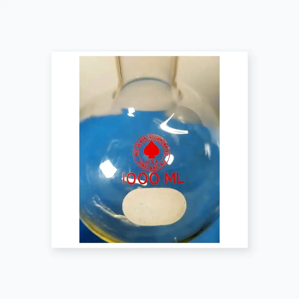 Ace Glass Long Neck Round Bottom Flask – Borosilicate Glass Laboratory Vessel (Vintage) Laboratory Glassware, second-hand product photo 4