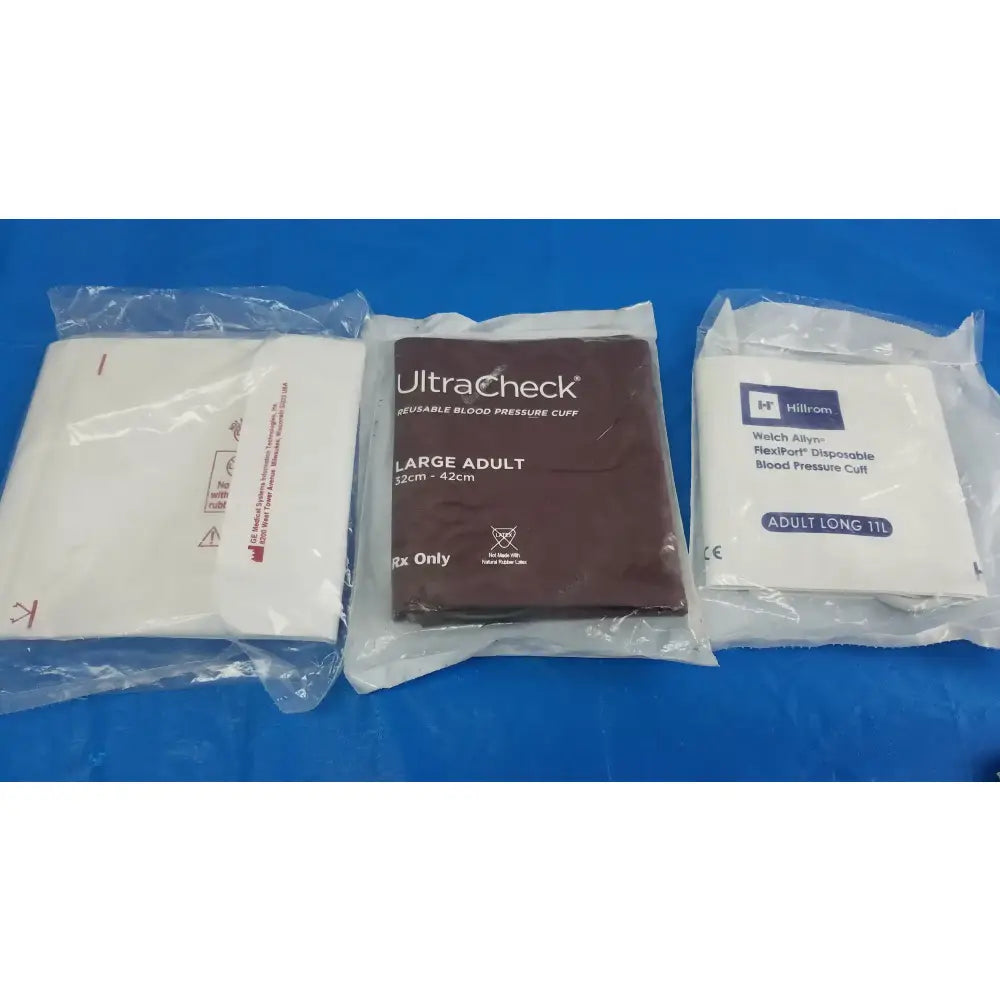 Critikon Ultracheck and Welch Allyn Lot - 3 Critikon Ultracheck and Welch Allyn Disposable Blood Pressure Cuffs Disposable Blood Pressure Cuffs, second-hand product photo 2
