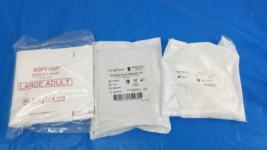 Critikon Ultracheck and Welch Allyn Lot - 3 Critikon Ultracheck and Welch Allyn Disposable Blood Pressure Cuffs Disposable Blood Pressure Cuffs, second-hand product photo 1