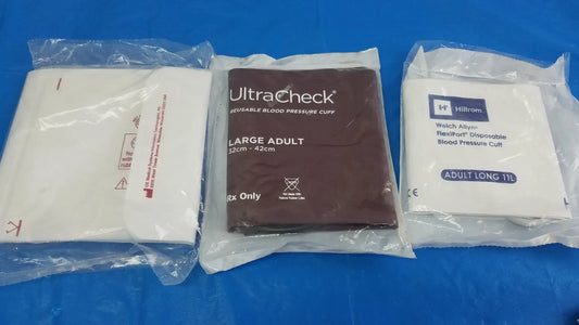 Critikon Ultracheck and Welch Allyn Lot - 3 Critikon Ultracheck and Welch Allyn Disposable Blood Pressure Cuffs Disposable Blood Pressure Cuffs, second-hand product photo 2