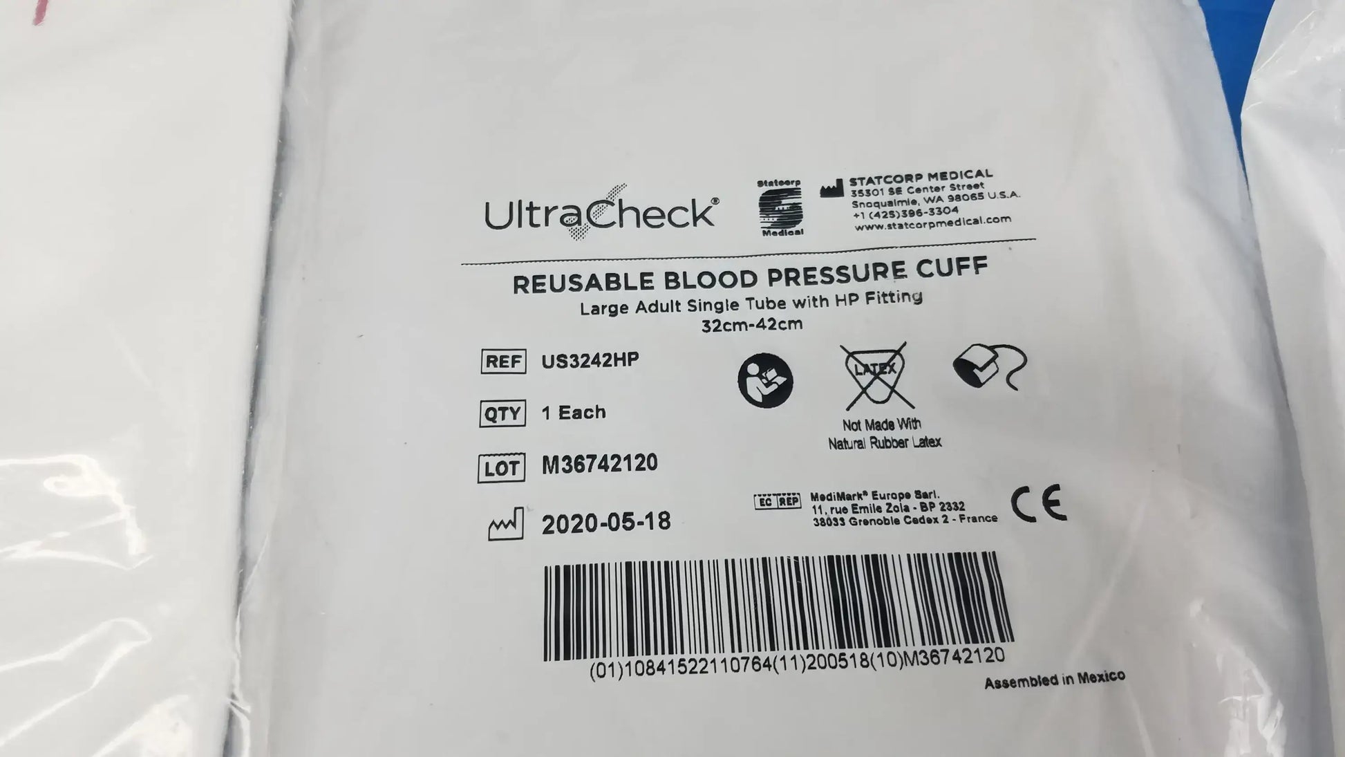 Critikon Ultracheck and Welch Allyn Lot - 3 Critikon Ultracheck and Welch Allyn Disposable Blood Pressure Cuffs Disposable Blood Pressure Cuffs, second-hand product photo 4