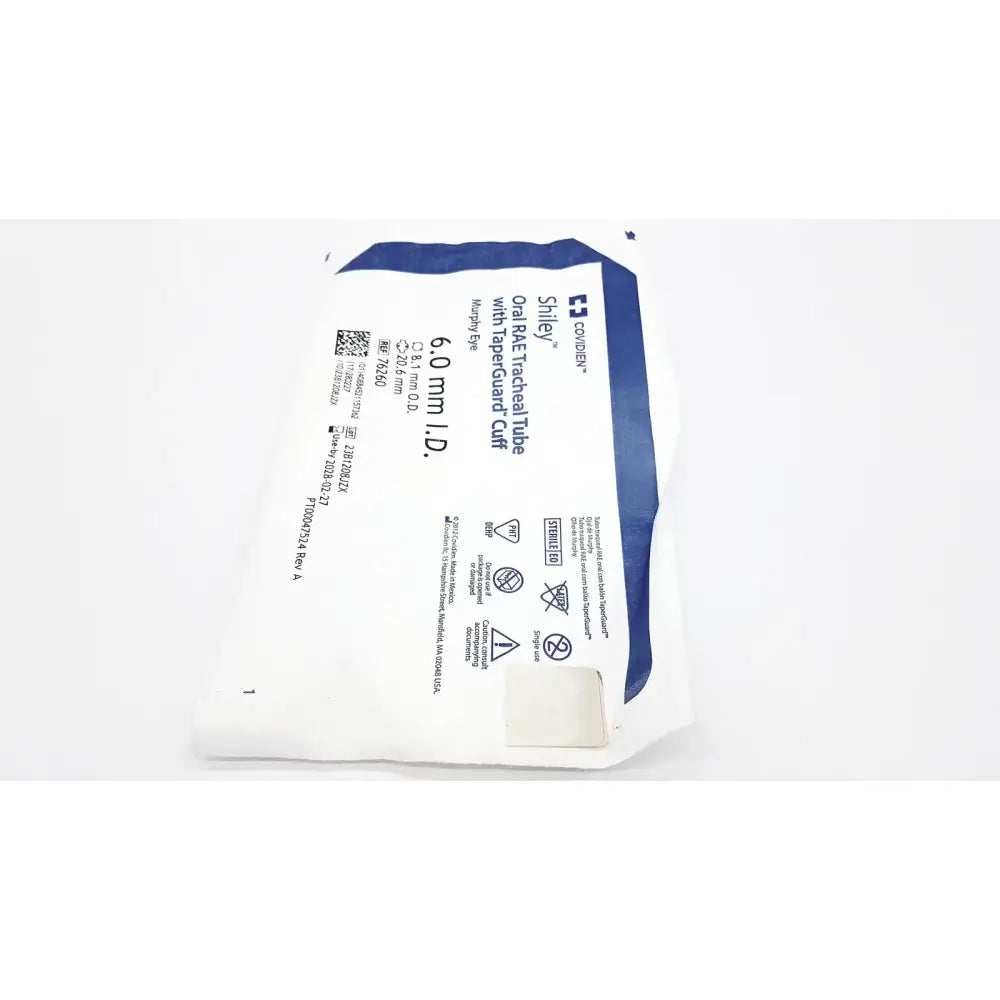 Covidien Lot of 10 COVIDIEN 76260 TaperGuard Evac Oral Tracheal Tube Murphy Eye 6mm Endotracheal Tube, second-hand product photo 4